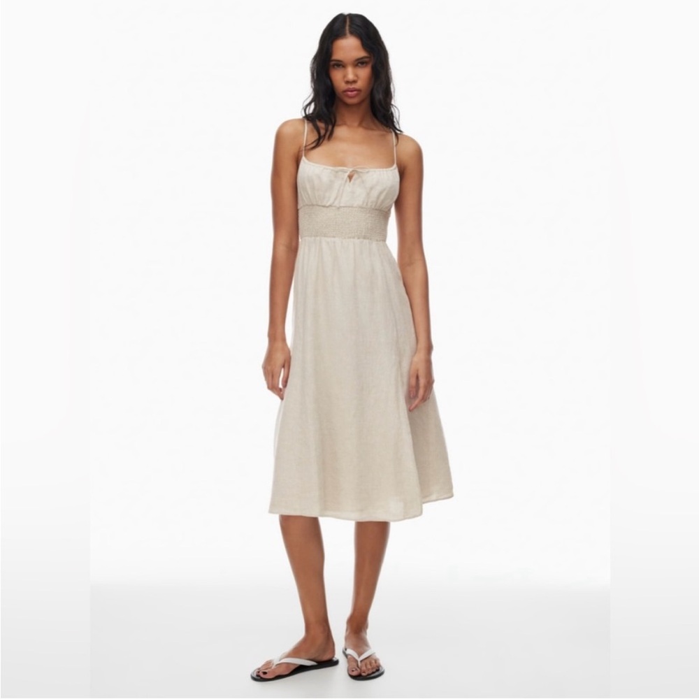 Wilfred Cream Midi Dress